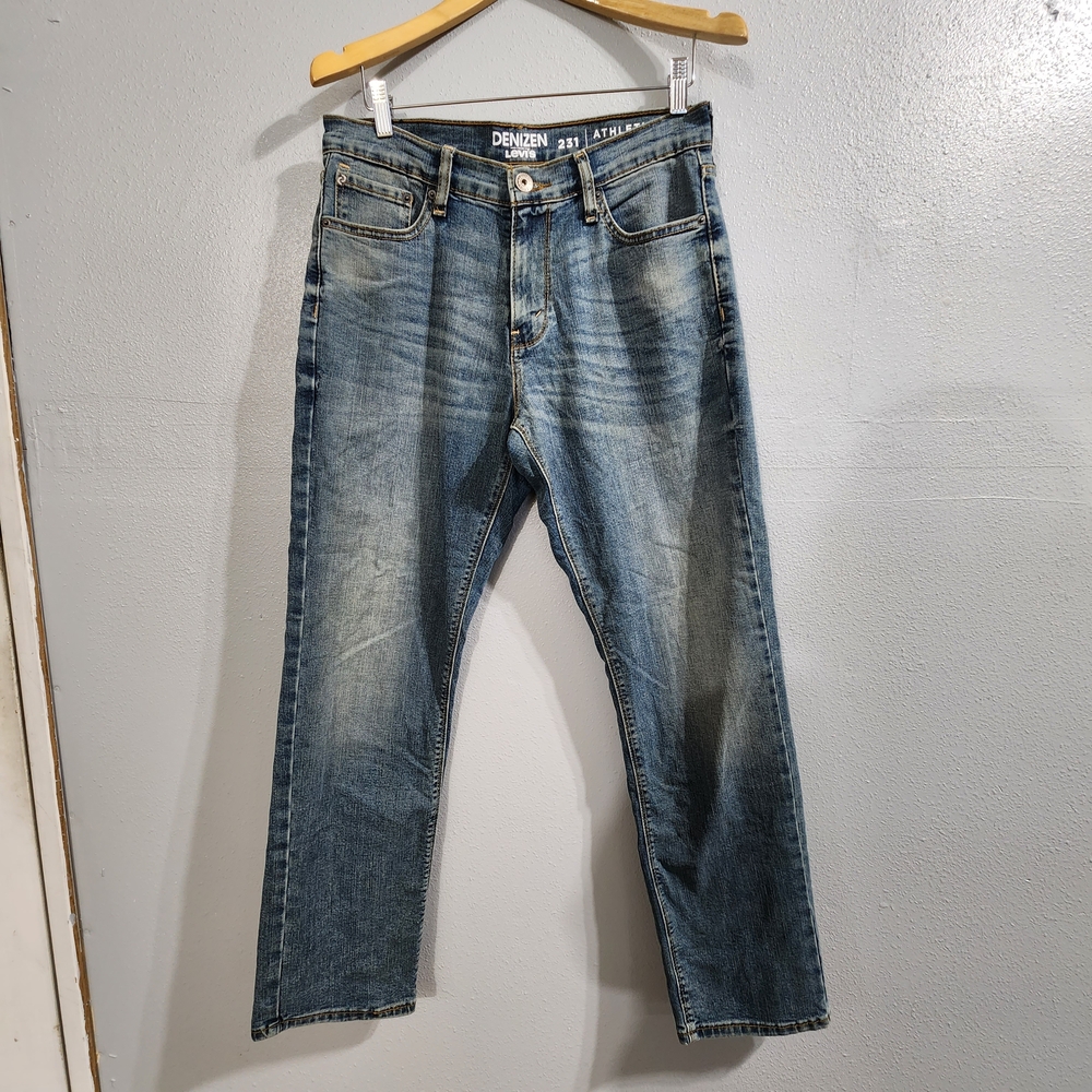 Denizen from Levi's Athletic Fit 231 Men's Blue Jeans 30x32 Stretch Denim